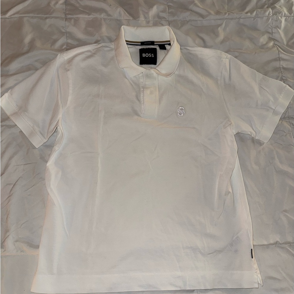 Boss Classic White Polo Shirt